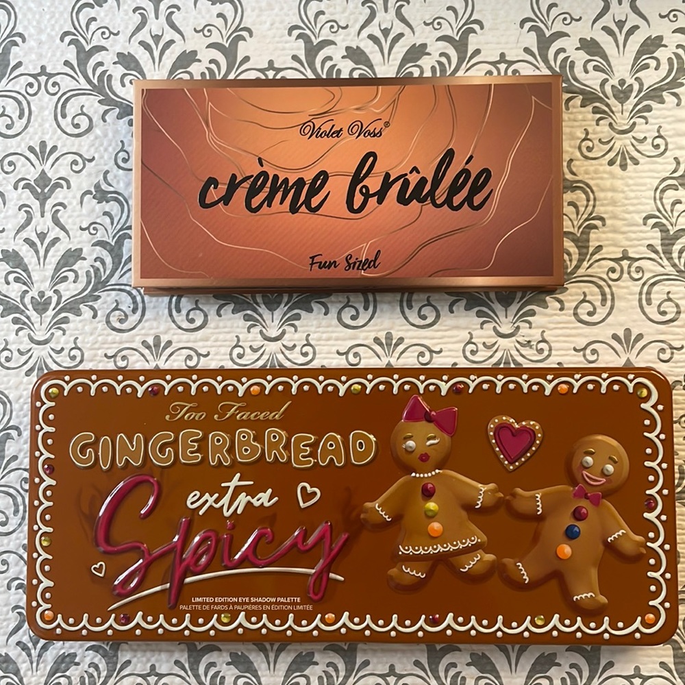 Too Faced gingerbread extra spicy & violet Voss fun size size crème brûlée
